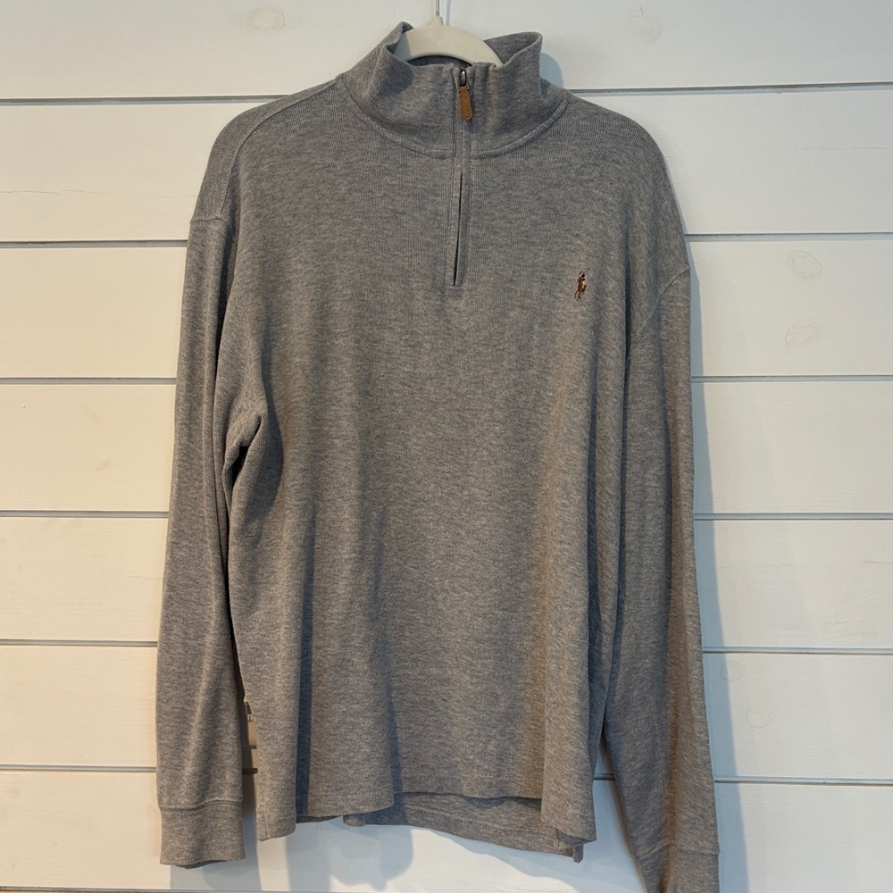 Polo Ralph Lauren Gray Half-Zip Sweater
